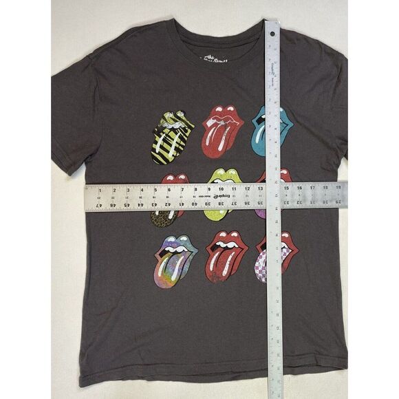 The Rolling Stones Retro Graphic T-shirt Women Medium Music Gray - Picture 5 of 5